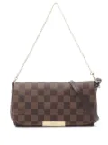 Louis Vuitton Pre-Owned 2017 Damier Ebene chain handbag - Brown