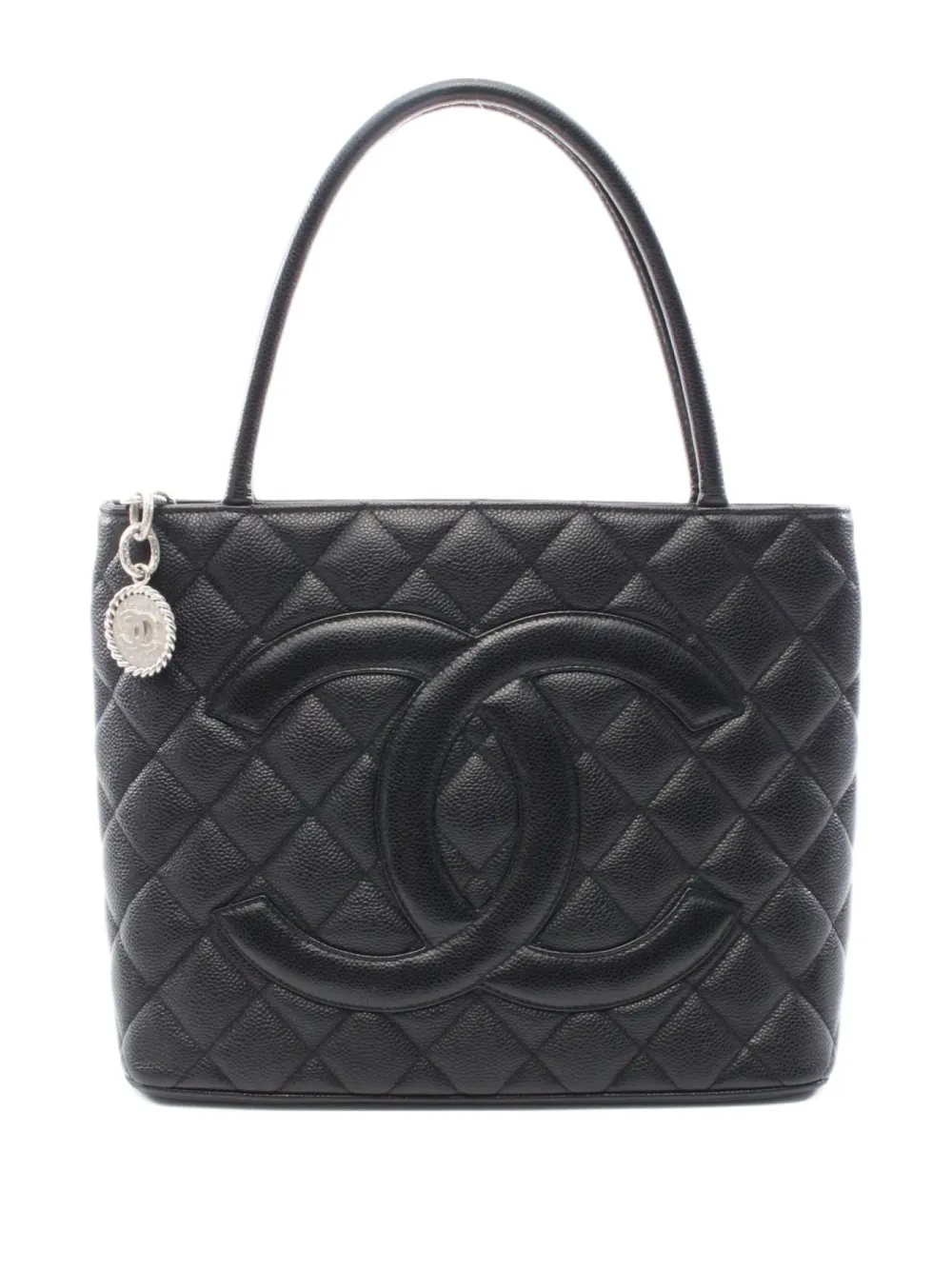 CHANEL Pre-Owned 2002-2003 リイシュー ハンドバッグ - ブラック CHANEL Pre-Owned 2002-2003 リイシュー ハンドバッグ - ブラック