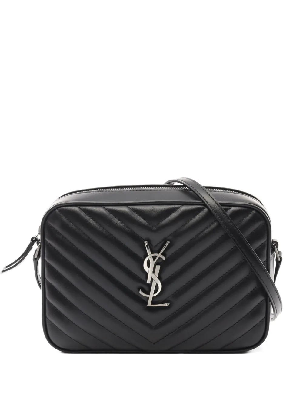Saint Laurent Pre-Owned 2021 Lou Roux monogram chevron shoulder bag | Black | Image 1