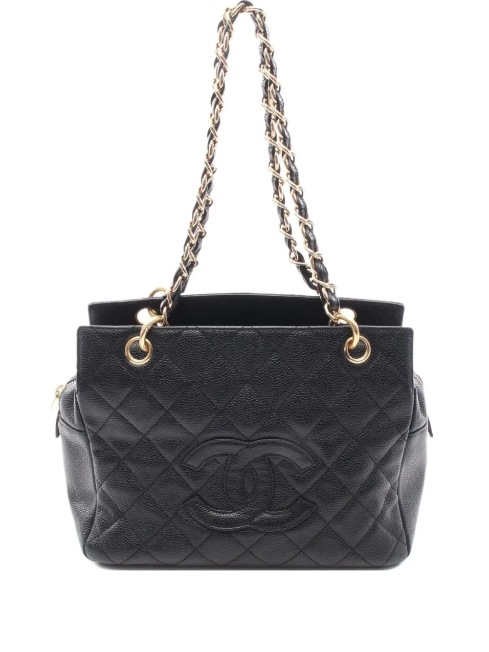 CHANEL Pre-Owned 2002-2003 マトラッセ ショルダーバッグ - ブラック CHANEL Pre-Owned 2002-2003 マトラッセ ショルダーバッグ - ブラック