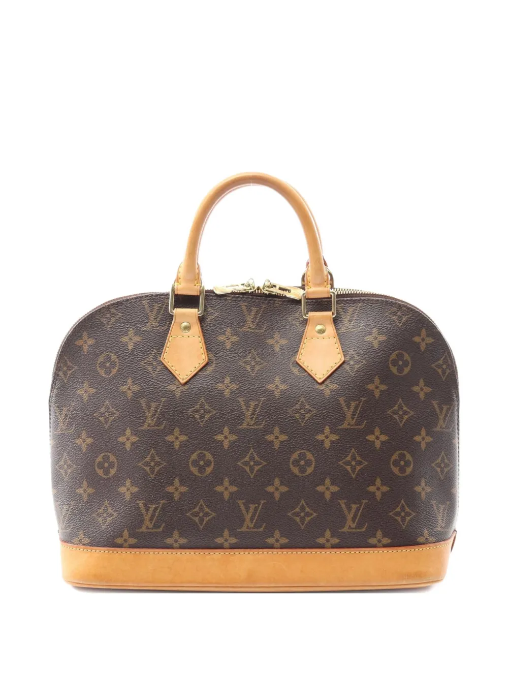 Louis Vuitton Pre-Owned 2004 Alma monogram leather handbag | Brown | Image 1