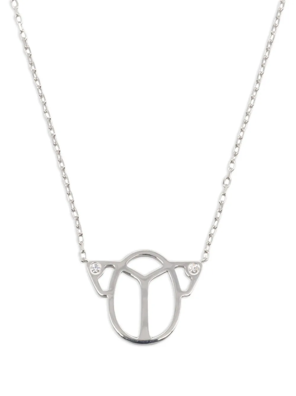 Cartier 2010s スカラべ ダイヤモンド ネックレス 18Kローズゴールド - CLEAR Cartier 2010s スカラべ ダイヤモンド ネックレス 18Kローズゴールド - CLEAR