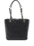 CHANEL Pre-Owned 2008-2009 PST quilted tote bag - Black