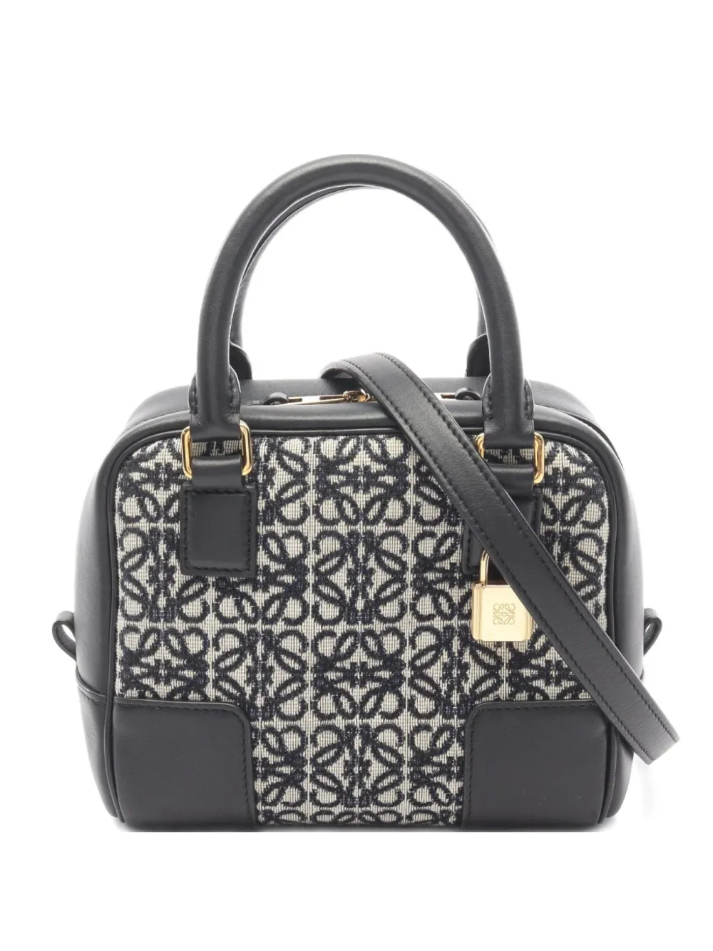 Loewe Pre-Owned 2010s アマソナ 16 ハンドバッグ - ブラック Loewe Pre-Owned 2010s アマソナ 16 ハンドバッグ - ブラック