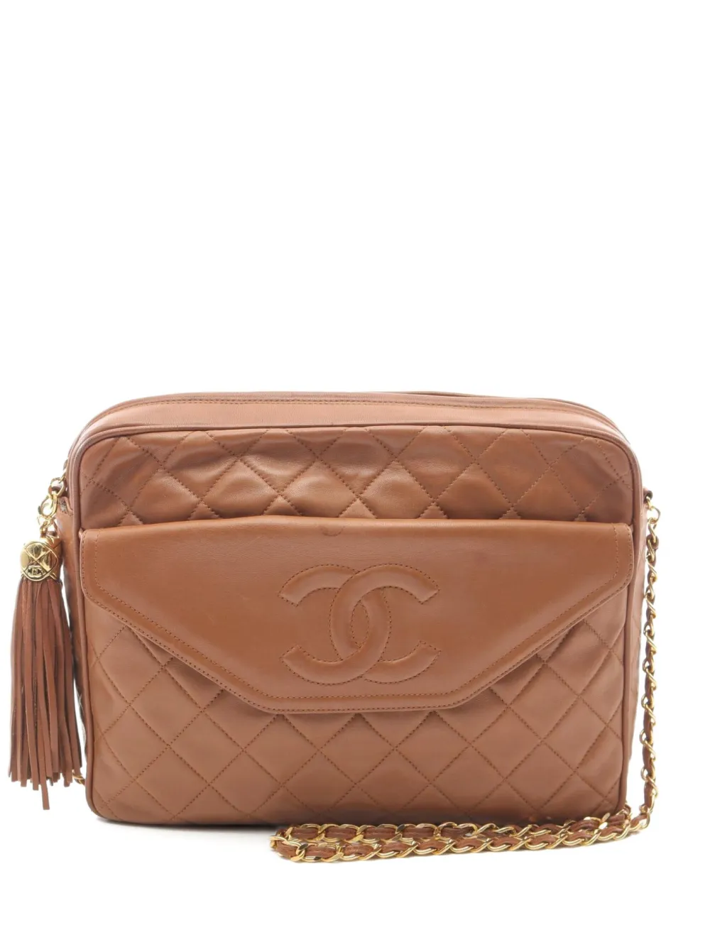 CHANEL Pre-Owned 1989-1991 matelasse shoulder bag | Brown | Image 1