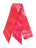 Hermès Pre-Owned 2021 Twilly Ex-Libris scarf - Red