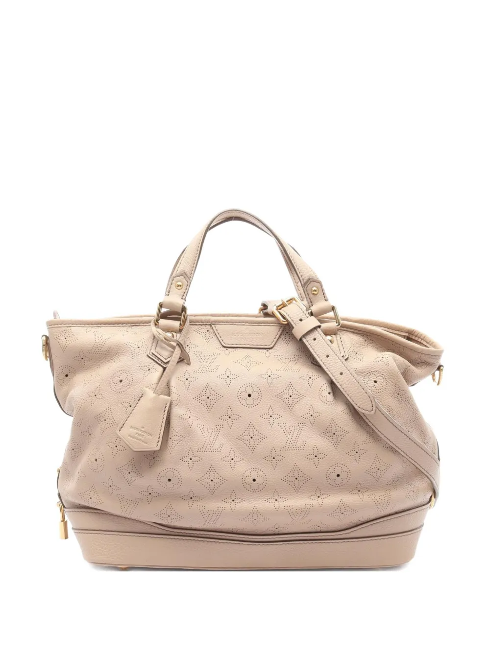 Louis Vuitton Pre-Owned 2012 Stellar PM perforated monogram tote bag | Neutrals | Image 1