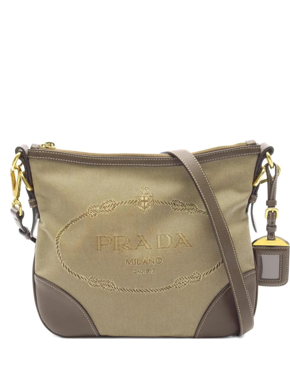 Pre-owned Prada 2000s Logo-jacquard Shoulder Bag