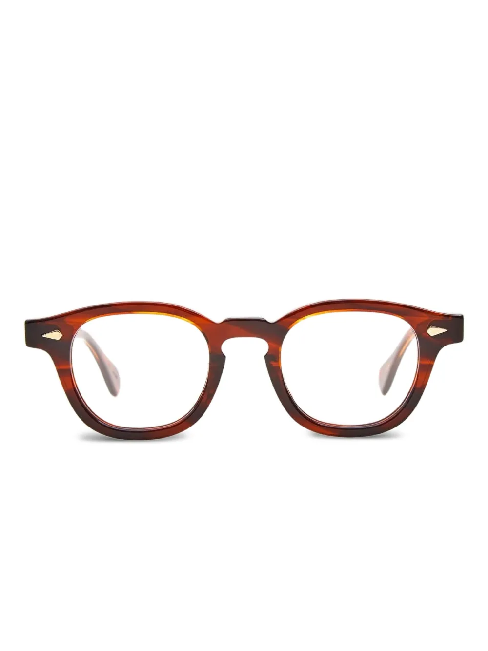 JULIUS TART OPTICAL  round-frame glasses | Brown | Image 1