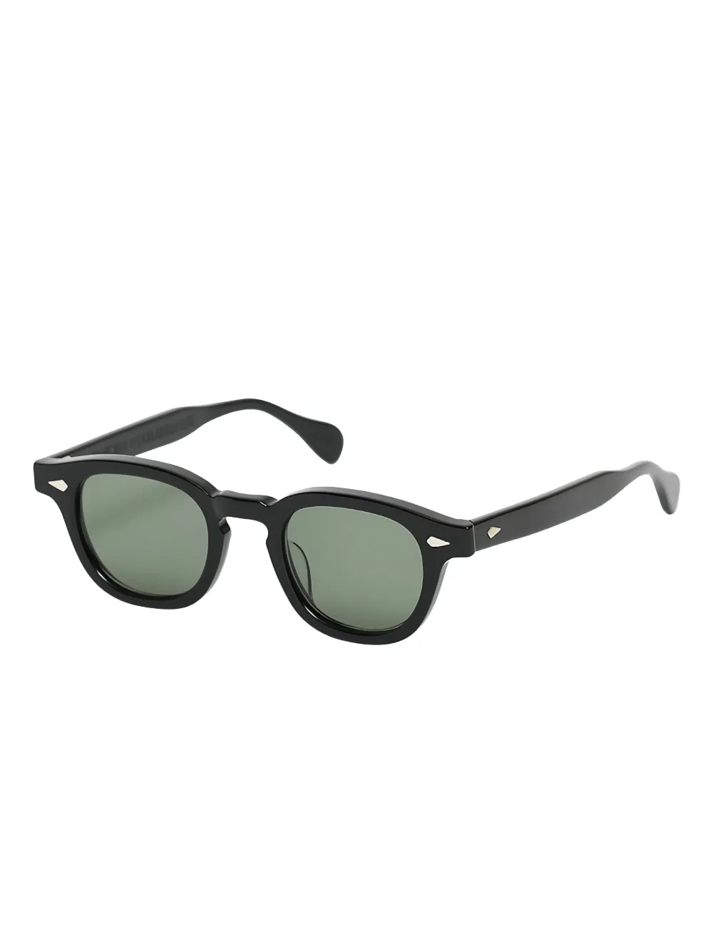 JULIUS TART OPTICAL Zonnebril met rond montuur - Zwart