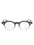 JULIUS TART OPTICAL Harold round-frame glasses - Black