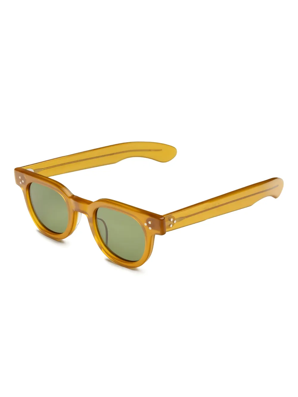 JULIUS TART OPTICAL Zonnebril met rond montuur - Geel