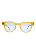 JULIUS TART OPTICAL Bryan round-frame sunglasses - Yellow