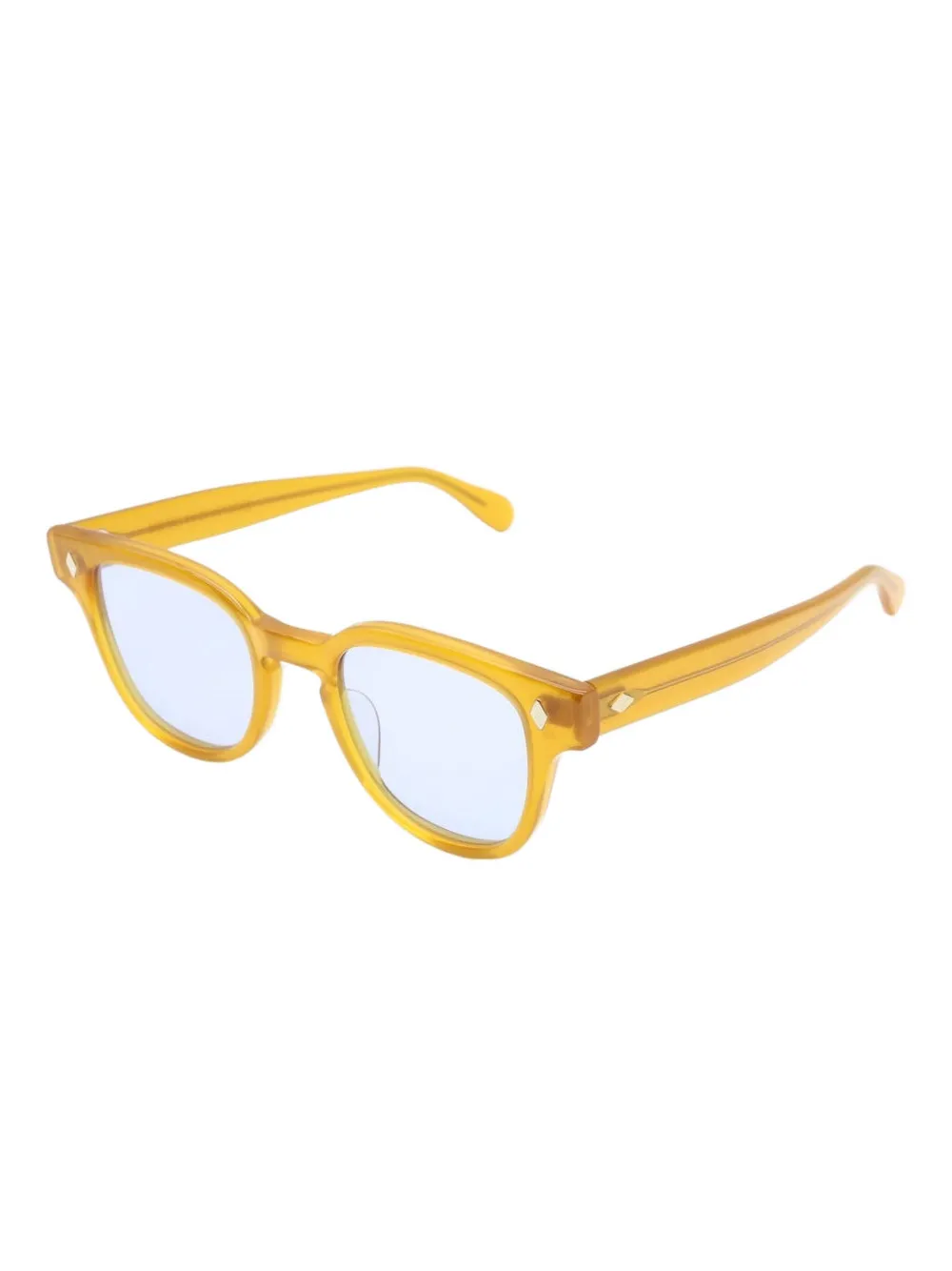 JULIUS TART OPTICAL Bryan zonnebril met rond montuur - Geel