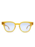 JULIUS TART OPTICAL Bryan round-frame sunglasses - Yellow