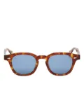 JULIUS TART OPTICAL tortoiseshell round-frame sunglasses - Brown