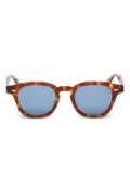 JULIUS TART OPTICAL tortoiseshell round-frame sunglasses - Brown