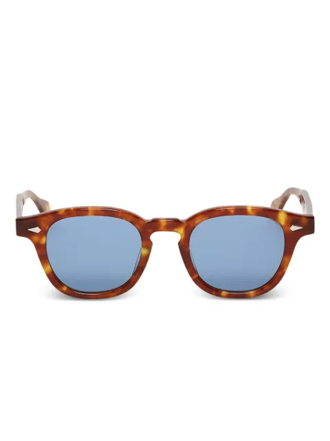 JULIUS TART OPTICAL lentes de sol con armazón redonda estilo carey