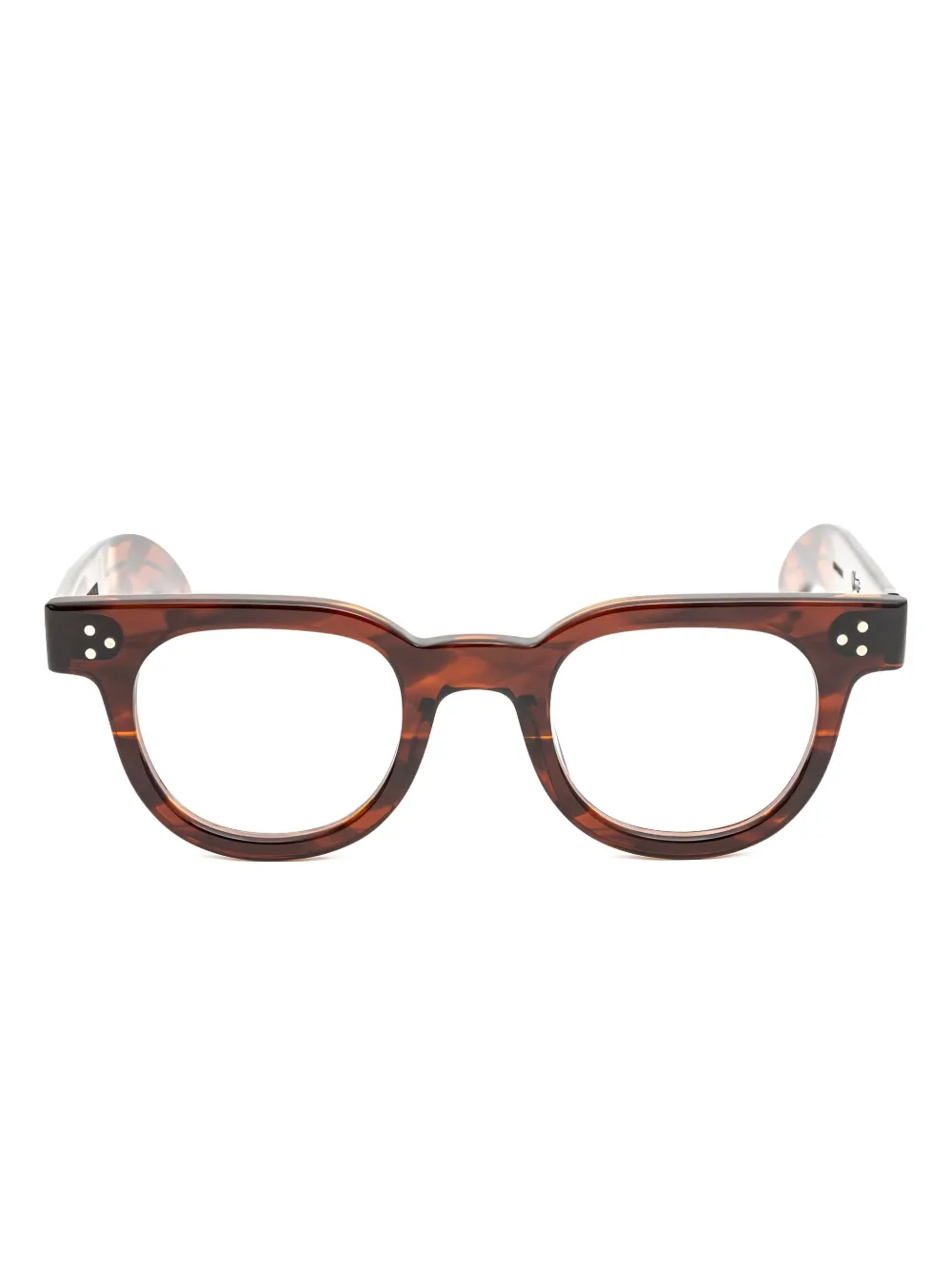 JULIUS TART OPTICAL lunettes de vue à monture ronde | marron | Image 1