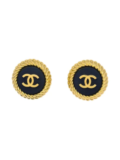 CHANEL Pre-Owned 1995 CC clip-on earrings