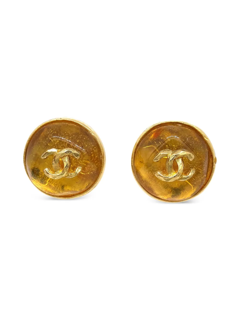 CHANEL Pre-Owned 1999 ココマーク イヤリング - ゴールドトーン CHANEL Pre-Owned 1999 ココマーク イヤリング - ゴールドトーン