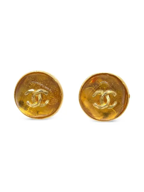 CHANEL Pre-Owned 1999 CC clip-on earrings