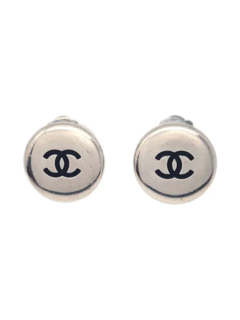 CHANEL Pre-Owned 1996 CC clip-on earrings