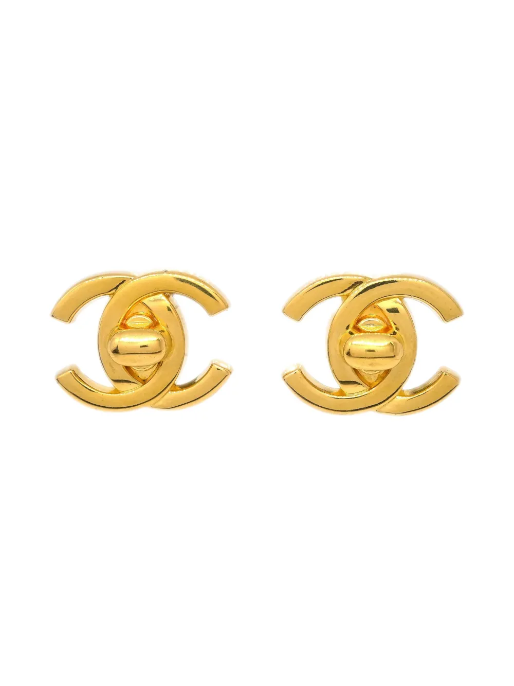 CHANEL Pre-Owned Orecchini a clip CC 1996 - Oro