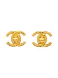 CHANEL Pre-Owned 1996 CC turnlock cllip-on earrings - Gold