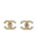 CHANEL Pre-Owned 1990-2000s CC crystal-embellished earrings - Gold