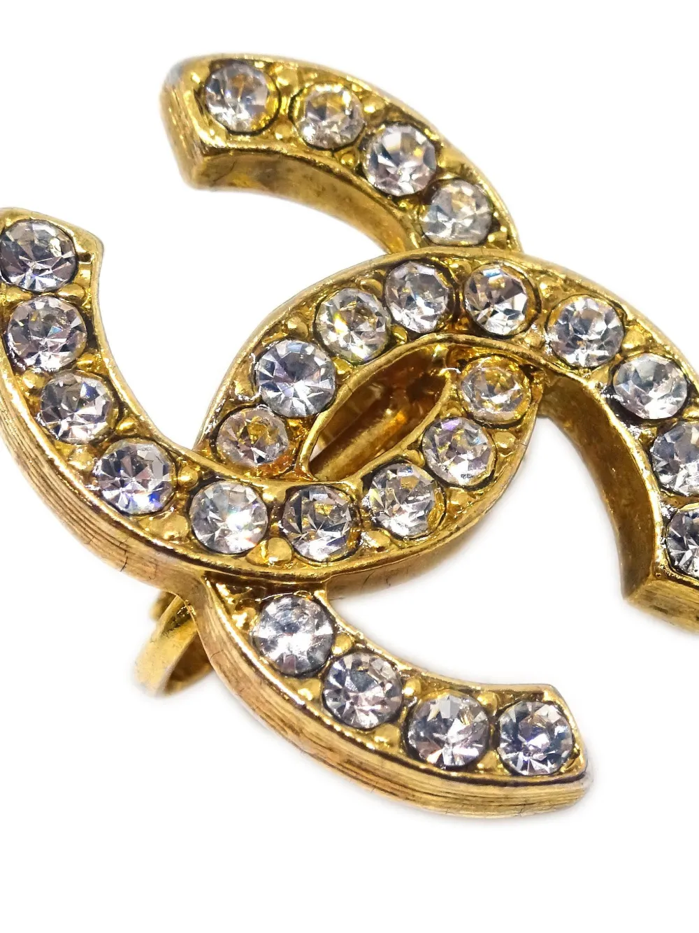 CHANEL Pre-Owned 1990-2000s CC crystal-embellished earrings | Image 2