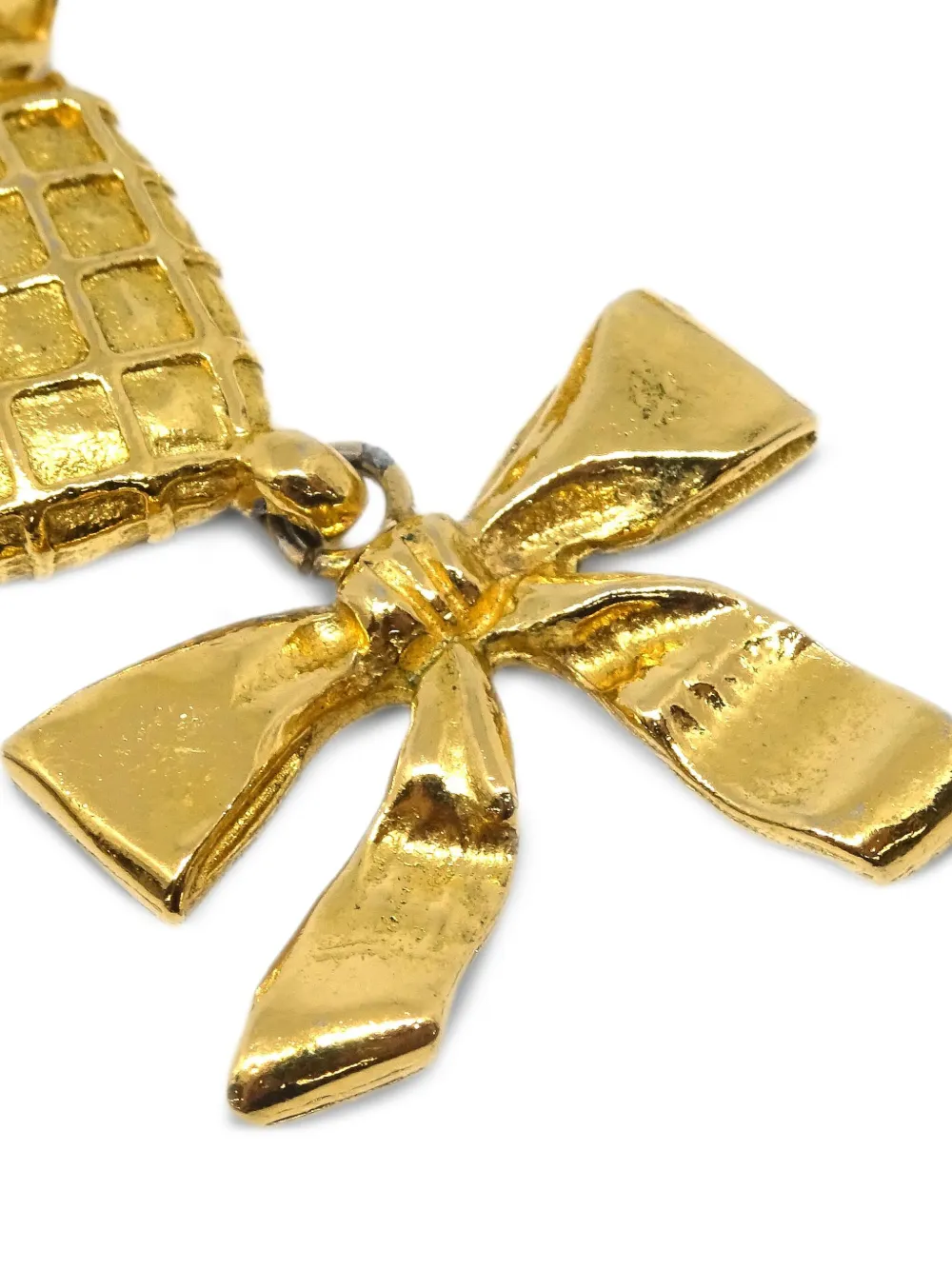 1990-2000s Bow Rhombus Clip-On Earrings