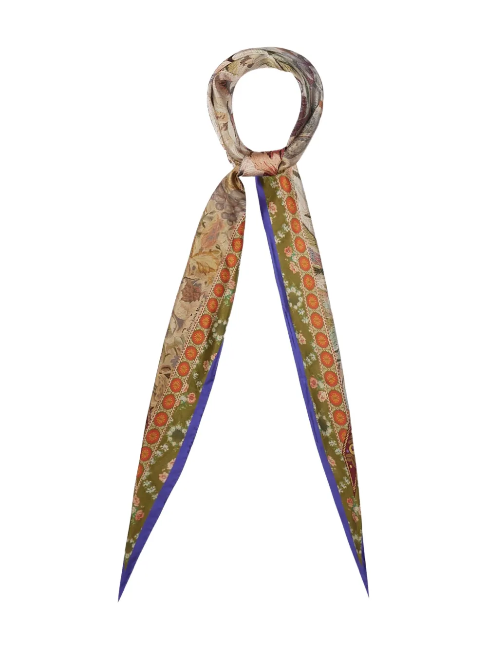 Pierre-Louis Mascia Aloeuw フローラル シルクスカーフ - ニュートラル Pierre-Louis Mascia Aloeuw フローラル シルクスカーフ - ニュートラル