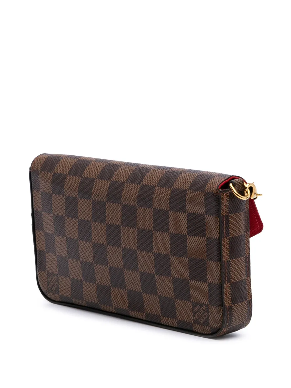Pre-owned Louis Vuitton 2019 Damier Ebene Pochette Felicie Crossbody Bag