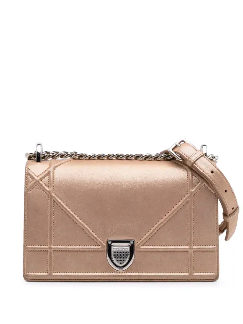 Christian Dior Pre-Owned شنطة كروس 'ديوراما فلاب' جلد حمل صغيرة بألوان قوس القزح 2015