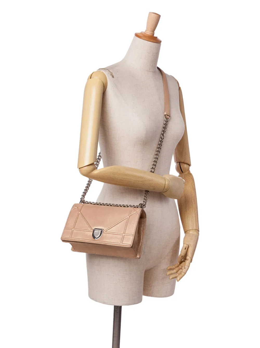 Christian Dior Pre-Owned 2015 Small Iridescent Lambskin Diorama Flap crossbody bag | Pre-Owned | Image 2