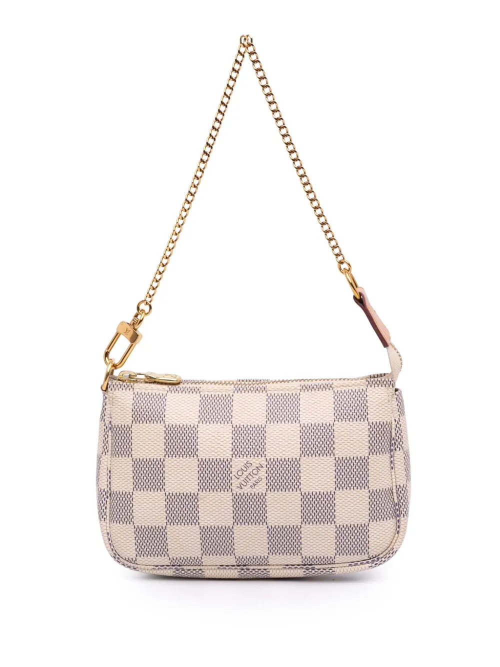 Louis Vuitton Pre-Owned 2020 Damier Azur Mini Pochette Accessoires handbag | White | Image 1