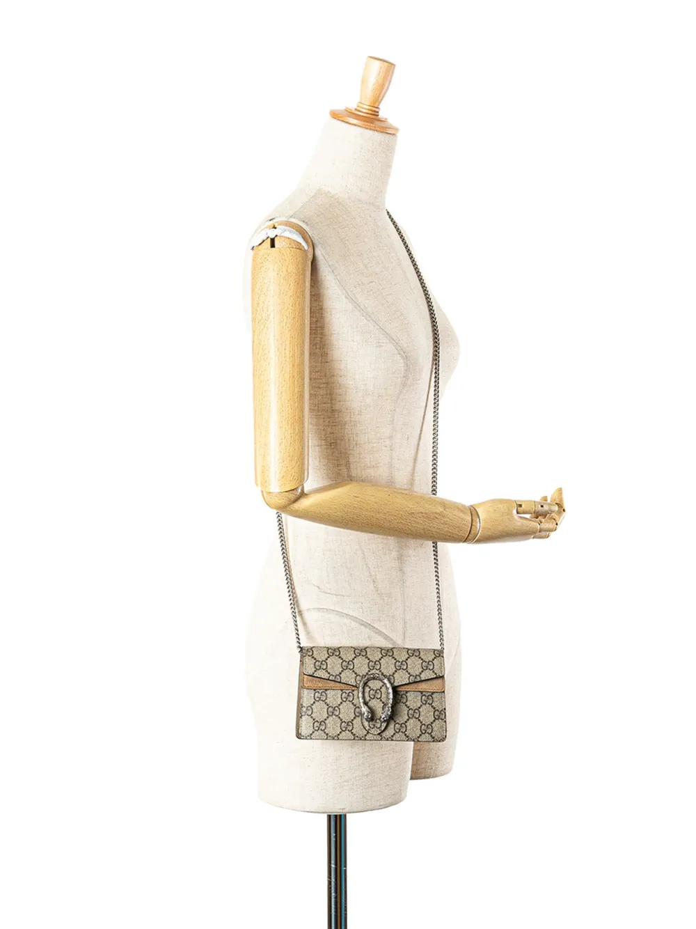 Pre-owned Gucci 2016-2025 Mini Gg Supreme Dionysus Crossbody Bag In Brown
