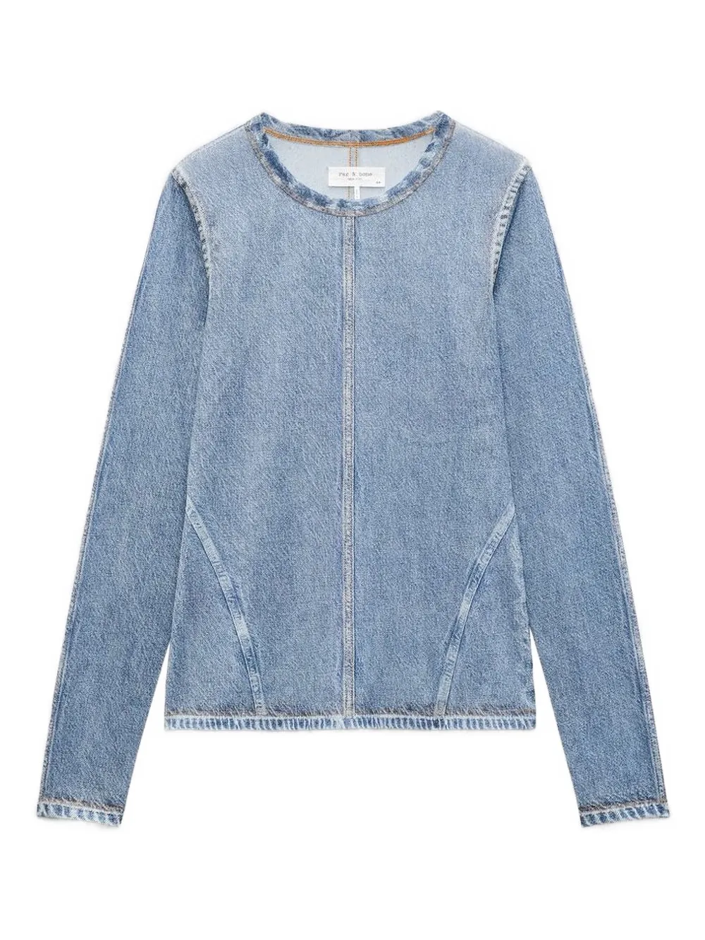 rag & bone denim-effect top | Blue | Image 1