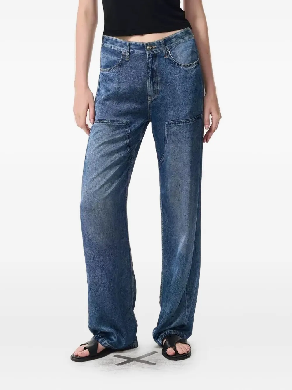 rag & bone Logan broek met zak Blauw