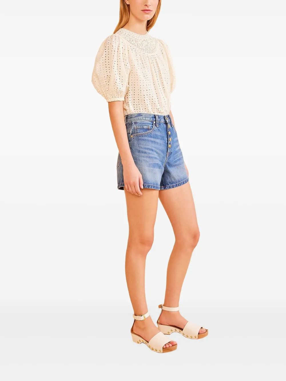 Ulla Johnson button-fly denim short shorts | Short Shorts | Image 2