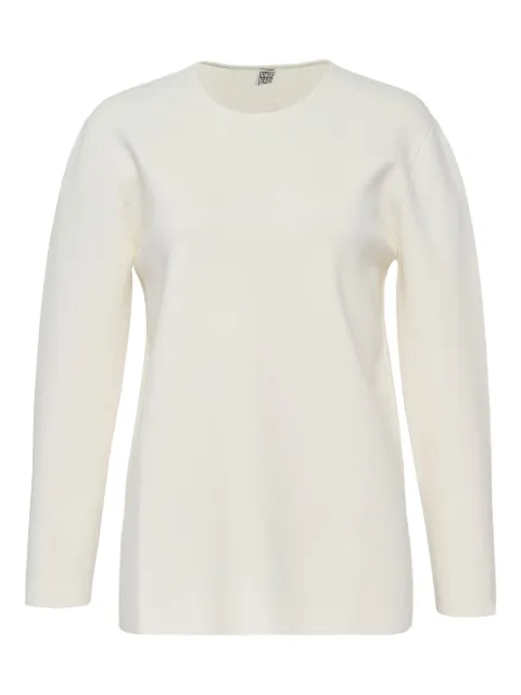 TOTEME crew-neck long-sleeve sweater