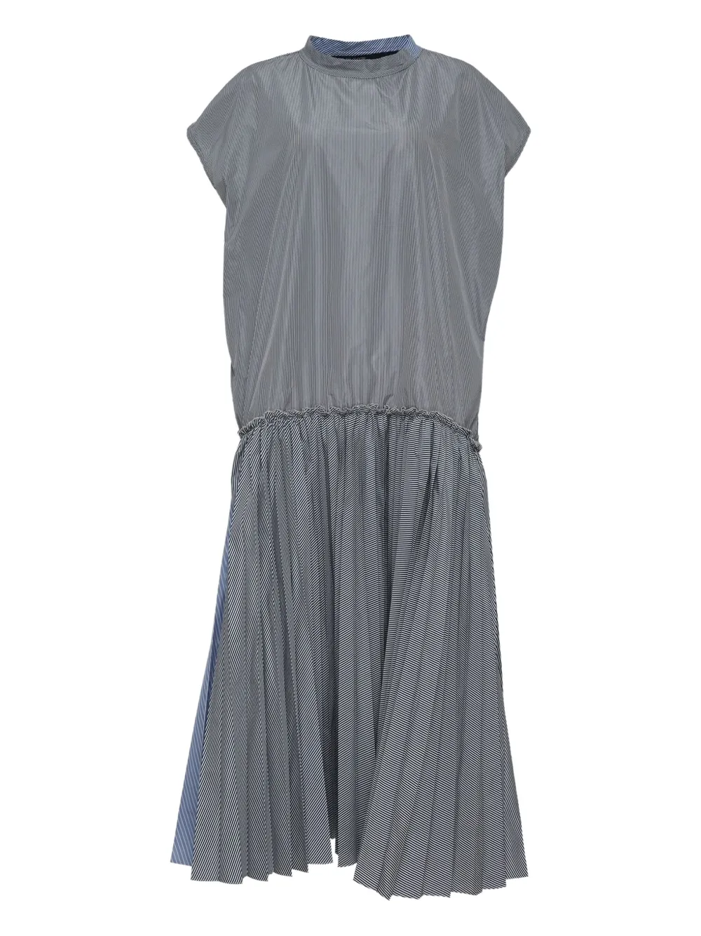 Sofie D'hoore pleated-panel shirt dress Grijs