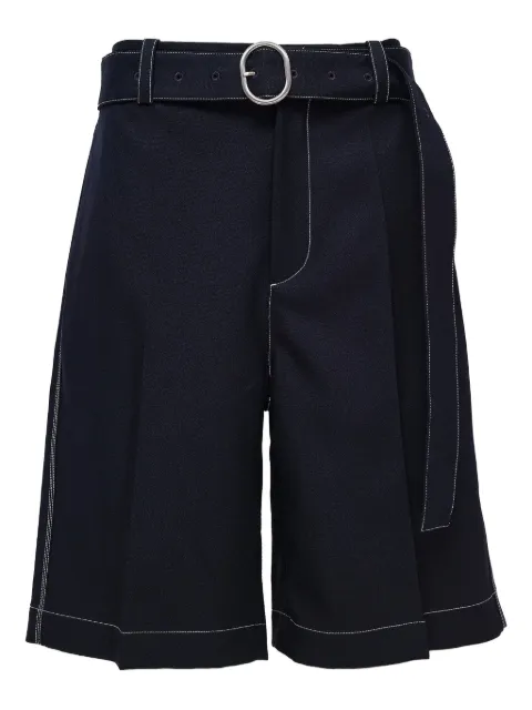 Jil Sander short plissé à taille ceinturée