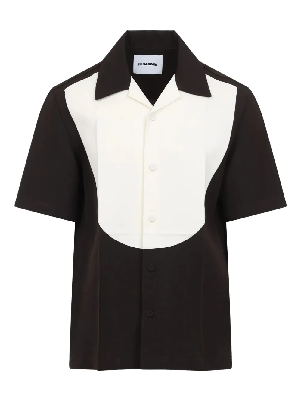 Jil Sander Colour-block Short-sleeve Shirt In Multi