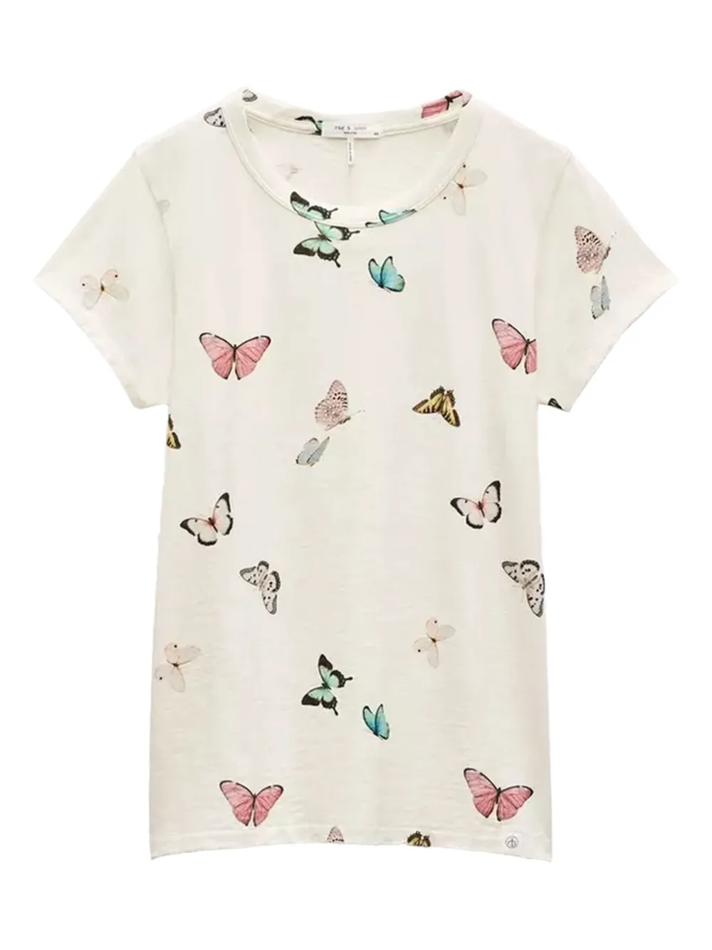 Rag & bone butterfly-print t-shirt Wit
