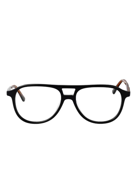 Calvin Klein double-bridge round-frame glasses