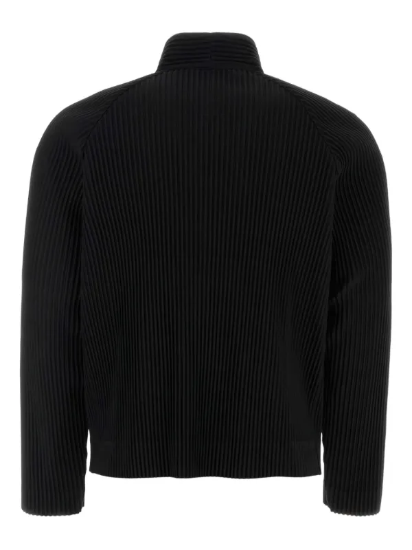 Homme Plissé Issey Miyake Pleated button-up Jacket | Black