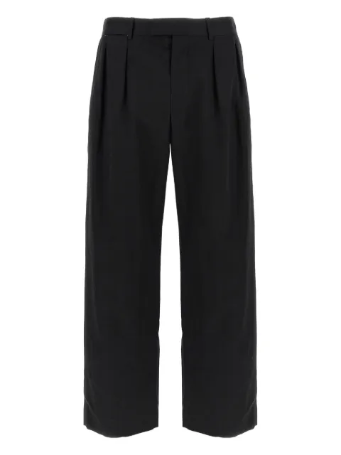 The Row cotton straight-leg trousers