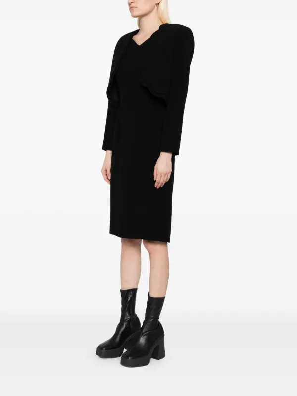 Chloé 1990-2000s Setup Suit Jacket Dress Black FARFETCH IN